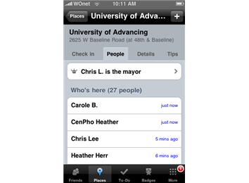 Largest Group To Check In At Same Venue On Foursquare At Once