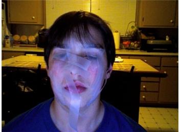 Most Pieces Of Tape Taped To Face At Once