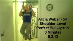Most Shoulder-Level Perfect Pull-Ups In Three Minutes
