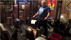 Most Curls With A 165-Pound Wooden Log