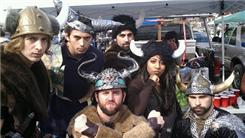 Most People Dressed As Vikings At The Homecoming Of A School Whose Mascot Is Not A Viking