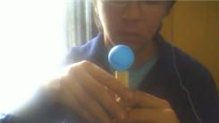 Longest Time Balancing Table Tennis Ball On End of Paddle Handle