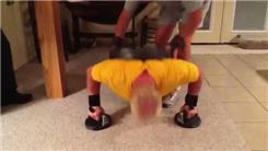 Most Perfect Push-Ups With 90-Pound Weight On Back
