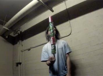 Longest Time Balancing Five Cans On Right Pinky Finger