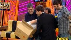 Largest Wall Of Cardboard Boxes Knocked Down Using A Hybrid Human-Cardboard Battering Ram