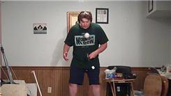 Most Baseball Bounces On A Claw Grip Hammer While Balancing On A Rola Bola