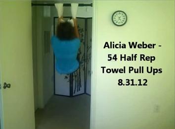 Most Half Rep Towel Pull-Ups
