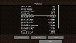 Longest Distance Walked In "Minecraft"