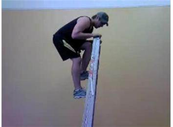 Longest Time  Balanced On A Closed Folding Ladder