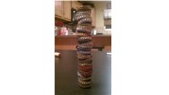 Tallest Beer Cap Stack (Inverted)