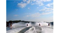 Largest Group Of People To Waterski Barefoot Behind The Same Boat