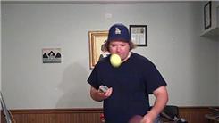 Fastest Time To Perform 25 Kryptonite Triple Card Cuts While Bouncing A Tennis Ball On Alternating Sides Of A Tennis Racket