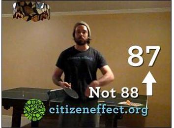 Most Consecutive Table Tennis Ball Bounces While Alternating Paddle Sides And Paddle Hand