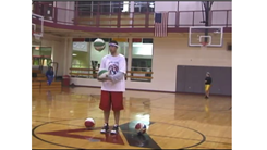 Most Consecutive No-Look Half Court  Shots
