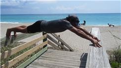 Most Full Extension Fingertip Push-Ups While Supported Between Parallel Fence Rails