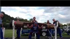 Most Squats With A 10-Foot Wooden Log