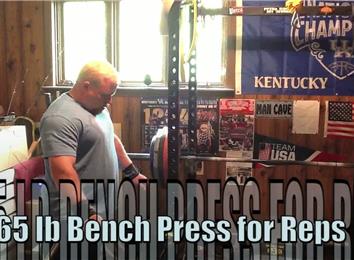 Most Reps Bench Pressing A 365-Pound Barbell (Athlete Under 235 Lbs.)