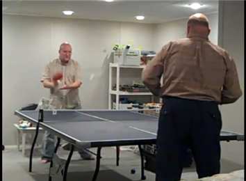 Most Table Tennis Balls Volleyed By Two Players At One Time