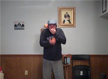 Most Bites Taken Out Of Three Apples In 30 Seconds While Juggling Them 