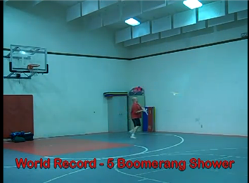 Most Boomerangs Juggled At One Time