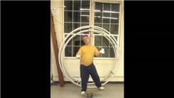 Most Catches Juggling Five Balls While Balancing On A Rola Bola With A Ball Balanced On Head