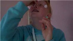 Most Pascall Swirls Stuck To Face Using Saliva