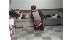 Most Consecutive Table Tennis Ball Bounces While On Knees And Dribbling A Basketball In Other Hand