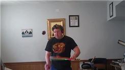 Most Catches In One Minute Juggling Three Balls Using Alternating Sides Of A Tennis Racket In One Hand