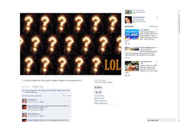 Longest Comment Thread On A Facebook Photo