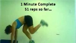 Most Two-Armed and One-Legged Leaping Mountain Climbers In Five Minutes