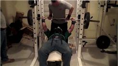 Most Reps Two-Board Bench Pressing A 245-Pound Barbell (Athlete Under 250 Lbs.)