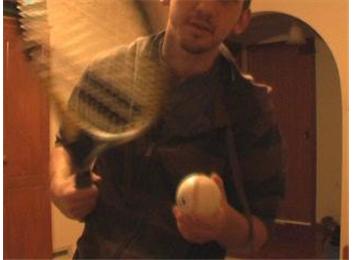 Most Consecutive Baseball Bounces Using Alternate Sides Of A Tennis Racket 
