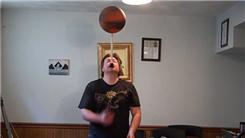 Most Consecutive Three-Ball Mills Mess Patterns While Spinning A Basketball On A Mouthstick Held In Mouth 
