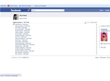 Most Facebook Pokes