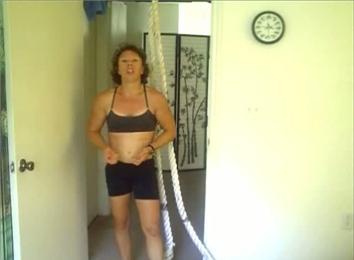 Most Consecutive Side-To-Side Rope Pull-Ups