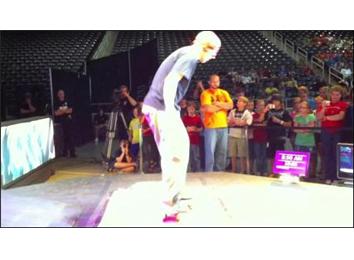 Most Consecutive Stationary 360 Underflips On A Skateboard While Blindfolded
