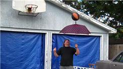 Longest Time To Spin A Basketball On Top Of An Open Umbrella While Balancing It On Chin