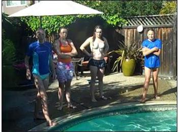 Most Swimming Pool Dives By Four Females In One Minute 