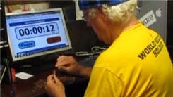 Tallest Penny Tower Stacked On A Golf Tee With Right Hand In 30 Seconds