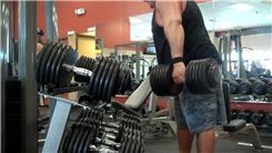 Most 130-Pound Dumbbell Hammer Curls With Left Hand