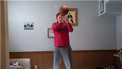 Fastest Time To Curl A Basketball Spinning On One Finger While Balancing On A Rola Bola