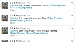 Most Tweets To @ijustine On Twitter