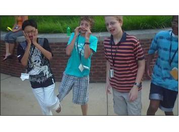 Most People Hopping On One Foot While Making A Funny Face