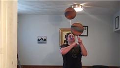Most Charlier Cuts While Spinning A Basketball On Finger And Spinning A Basketball On Mouthstick Held In Mouth
