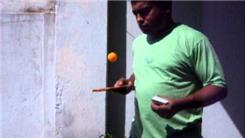 Fastest Thumb Card Cut While Bouncing A Table Tennis Ball On A Table Tennis Paddle 