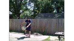 Most Consecutive Golf Ball Bounces On Alternating Sides Of A Tennis Racket While Balancing On A Rola Bola