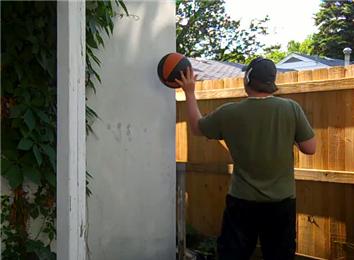 Most Bounces Of A Basketball Off The Side Of A Building In One Minute