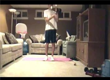 Most 25-Pound Dumbbell Curls While Juggling Two Balls