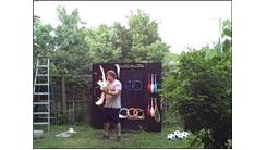 Most Consecutive Catches While Juggling Three Flaming Tennis Balls