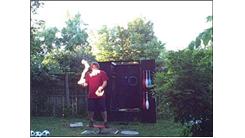 Most Consecutive Catches Juggling Three Flaming Tennis Balls While Balancing On A Rola Bola